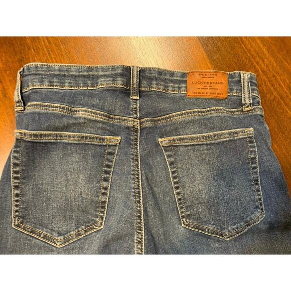 Lucky Brand Bridgette Skinny Ankle Women’s 6/28 Blue Denim Jean Raw Hem Casual - Picture 10 of 11